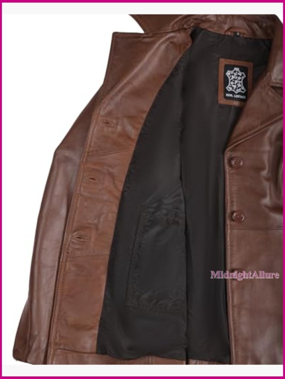 Real Lambskin Leather Blazer Coat Women's Tailored Casual Dressy Jacket - Picture 6 of 7
